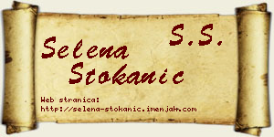 Selena Stokanić vizit kartica